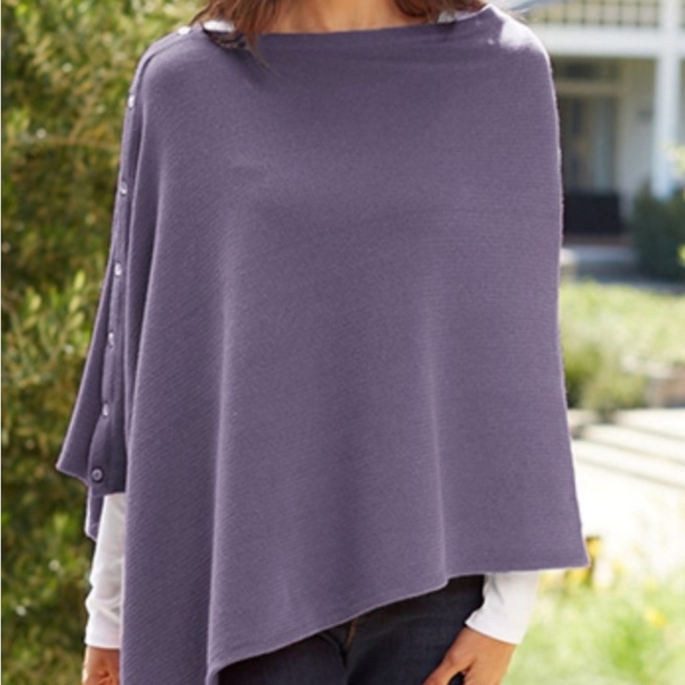 Elegant Purple Women's Sweater/Poncho